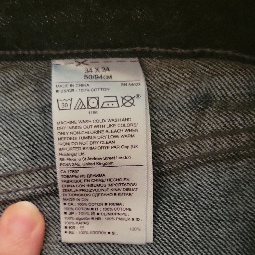 Men's Dark Blue Banana Republic 34 x 34 Jeans EUC - Picture 10 of 10